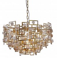 подвесная люстра crystal lux diego sp9 d600 gold в Кемерово