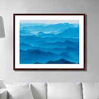 картина: mountain silhouettes in the brandenburg alps, austria в Кемерово