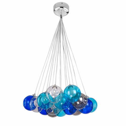 люстра bocci blue 15 прозрачное, голубое, пепельное стекло в Кемерово