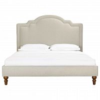 кровать двуспальная 160х200 бежевая cassis upholstered в Кемерово