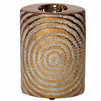 подсвечник керамический круглый с радиальным узором, 14,5 см в Кемерово