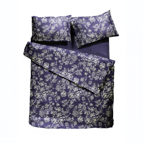 комплект постельного белья decoflux сатин евро peony indigo в Кемерово