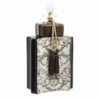 ваза с крышкой чёрного цвета и бежевого цвета в Кемерово