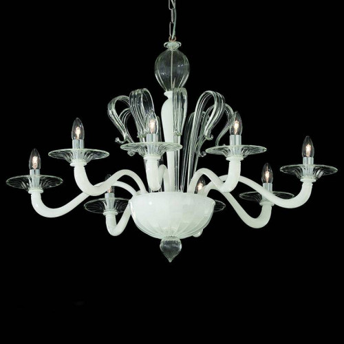 подвесная люстра ideal lux sogno sp8 bianco в Кемерово