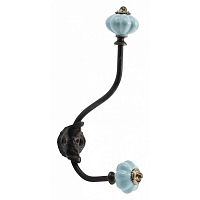 настенный декоративный крючок knobs голубой в Кемерово