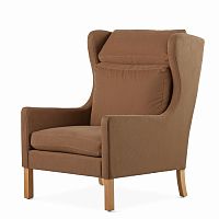 кресло wingback коричневый в Кемерово