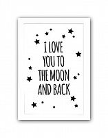 постер to the white moon and back а4 в Кемерово