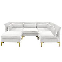 диван zara sectional угловой белый в Кемерово