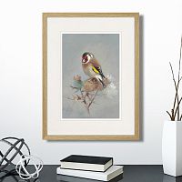 картина: goldfinch on a thistle, 1886г. в Кемерово