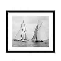 постер sailboats race during cruise серый в Кемерово