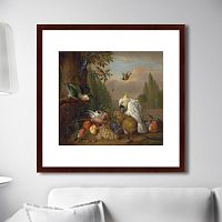 картина: a cockatoo, a parrot, a jay and other birds, 1715г. в Кемерово