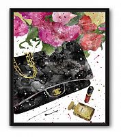 постер сумка чёрная chanel а4 в Кемерово