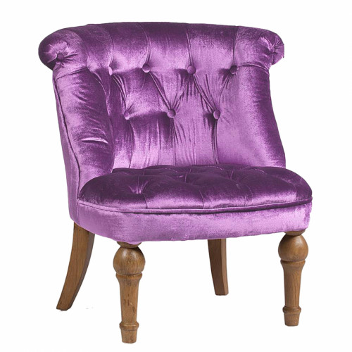 кресло sophie tufted slipper chair лиловое в Кемерово