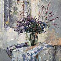 картина маслом сине-фиолетовый в Кемерово