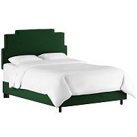 кровать двуспальная 180х200 зеленая paxton emerald velvet в Кемерово