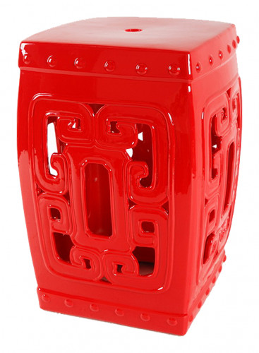 керамический столик-табурет oriental stool red в Кемерово