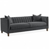 диван penelope sofa прямой серый в Кемерово