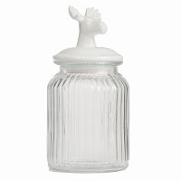 декоративная банка с крышкой deer средняя в Кемерово