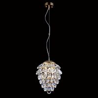 подвесной светильник crystal lux charme sp3+3 led gold/transparent в Кемерово