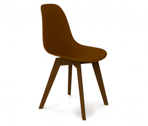 стул dsw коричневый s39 (eames style) в Кемерово