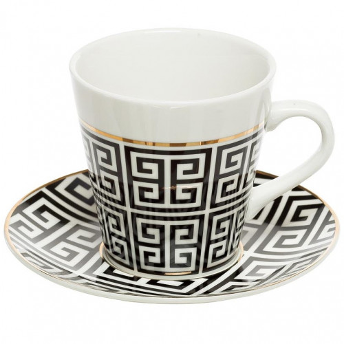 чайная пара 200мл черно-белая в Кемерово