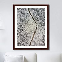 картина: winter road view в Кемерово
