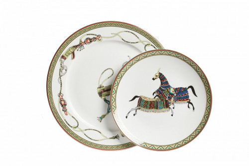 комплект тарелок antique (светлая) в Кемерово