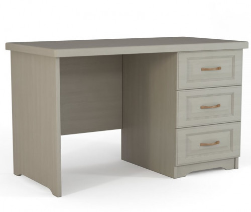 стол письменный с тумбой ясень-белый 120х60х75 белый в Кемерово