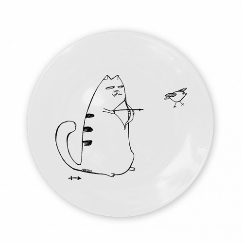 тарелка кот-стрелец в Кемерово
