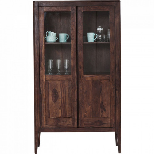 шкаф-витрина brooklyn walnut коричневый 100x40 в Кемерово