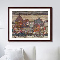 картина: houses with laundry (suburb ii), 1914г. в Кемерово