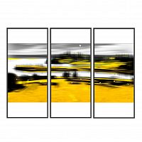 постер triptych: golden shores желтый в Кемерово