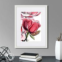 картина: himalaya plants pink-flower on white i, 1869г. в Кемерово