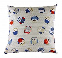 подушка с принтом owl print blue в Кемерово