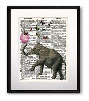 постер elephant and balloon а3 в Кемерово