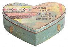 металлическая декоративная коробка (шкатулка) в виде сердца heart в Кемерово