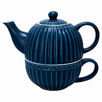 чайник с чашкой alice dark blue в Кемерово