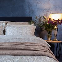 комплект постельного белья decoflux сатин евро victoria ivory в Кемерово
