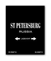 постер st.petersburg а3 (черный) в Кемерово