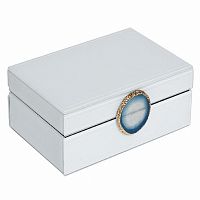 шкатулка для украшений белая 20x7,5x14 см в Кемерово