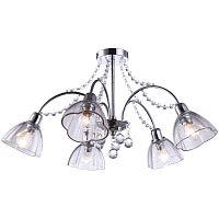 потолочная люстра arte lamp silenzio a9559pl-5cc хром в Кемерово