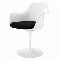 стул eero saarinen style tulip armchair черная подушка в Кемерово