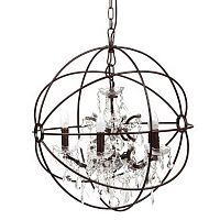 люстра foucault's orb crystal (45*45*40) коричневая в Кемерово