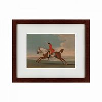 картина: chestnut racehorse exercised by a trainer, 1730 в Кемерово