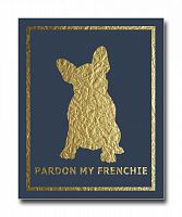 постер french dog на синем фоне a3 в Кемерово
