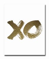 постер xo золотой a4 в Кемерово