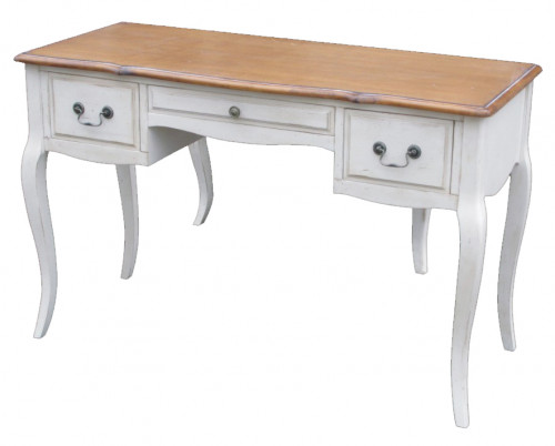 письменный стол mobilier de maison белый, коричневый в Кемерово