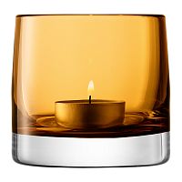 подсвечник стеклянный охра для чайной свечи light colour, 8,5 см в Кемерово