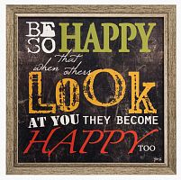 постер в раме be so happy в Кемерово