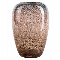 ваза для цветов стеклянная бежевая d17,5x27 см в Кемерово